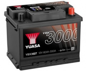YUASA YBX3027 60Ah 550A (- +) SMF Battary