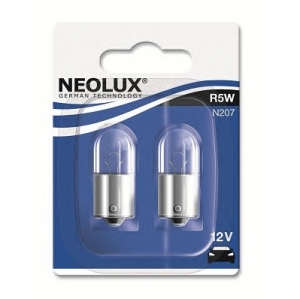 Neolux N207-02B Лампа R5W 12V 5W BA15S 2шт